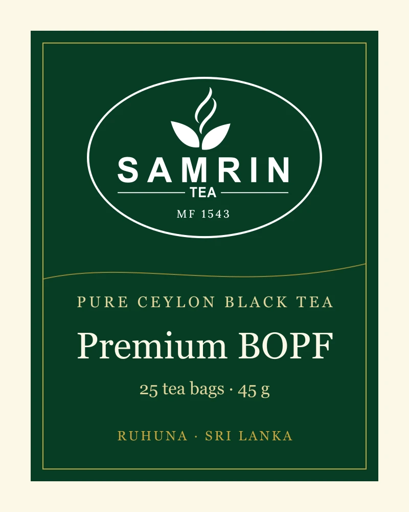 Samrin Premium BOPF 25 tea bags box