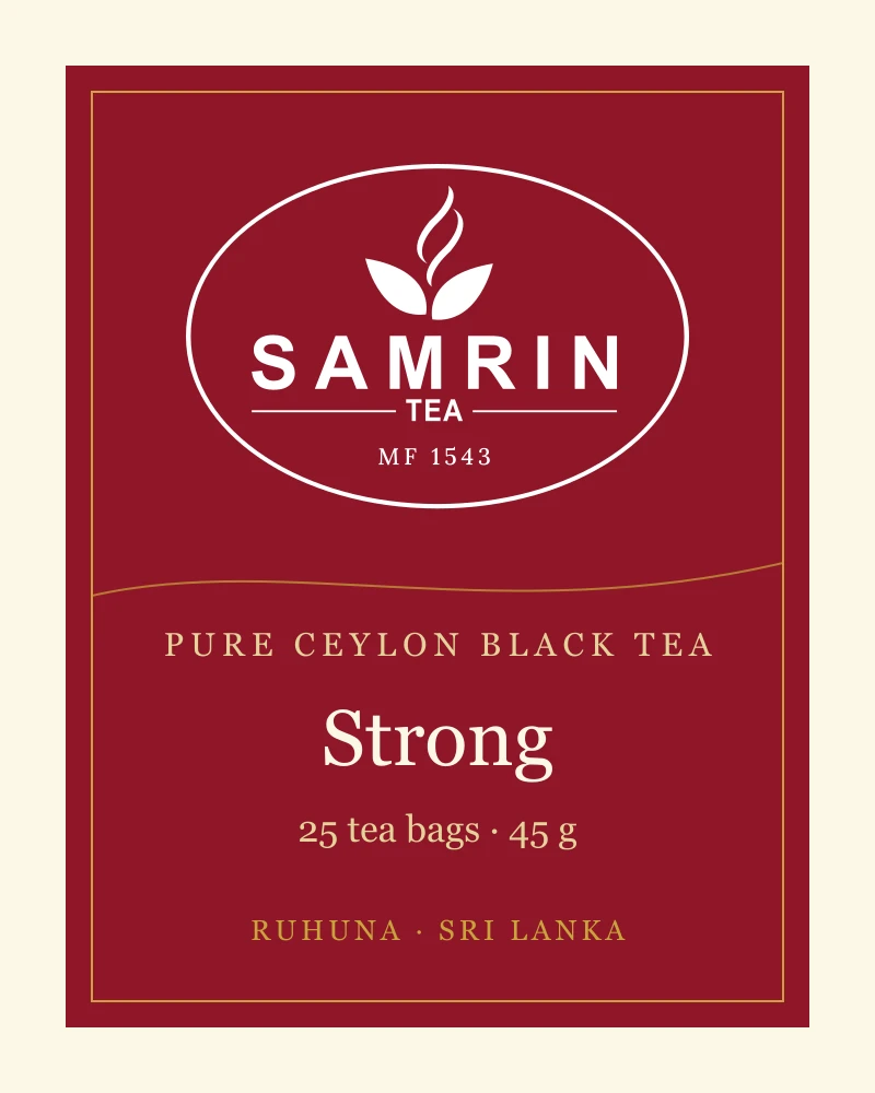 Samrin Strong 25 tea bags box